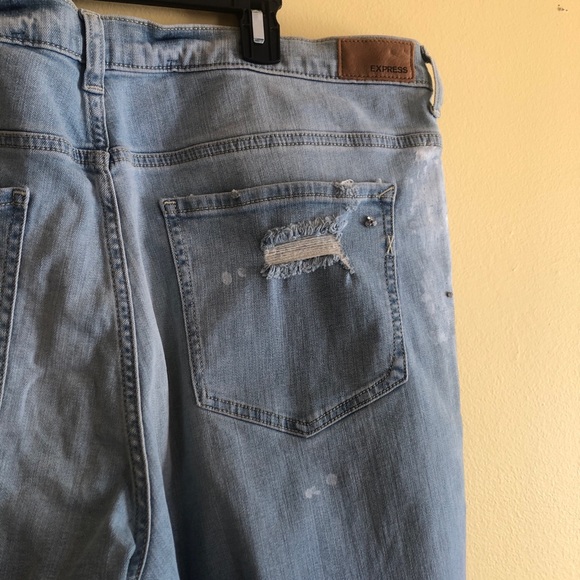 Express High Rise Girlfriend Jeans - Picture 6 of 7